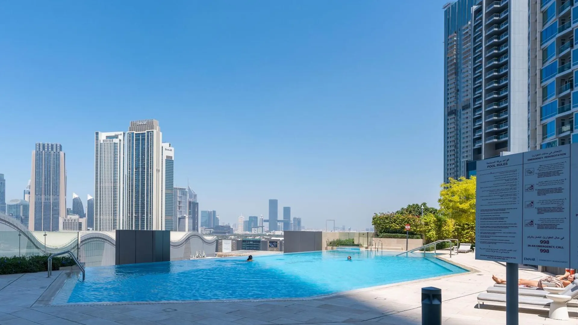 Lux Apt-Burj View Opp. Dxb Mall Dubaï Appartement